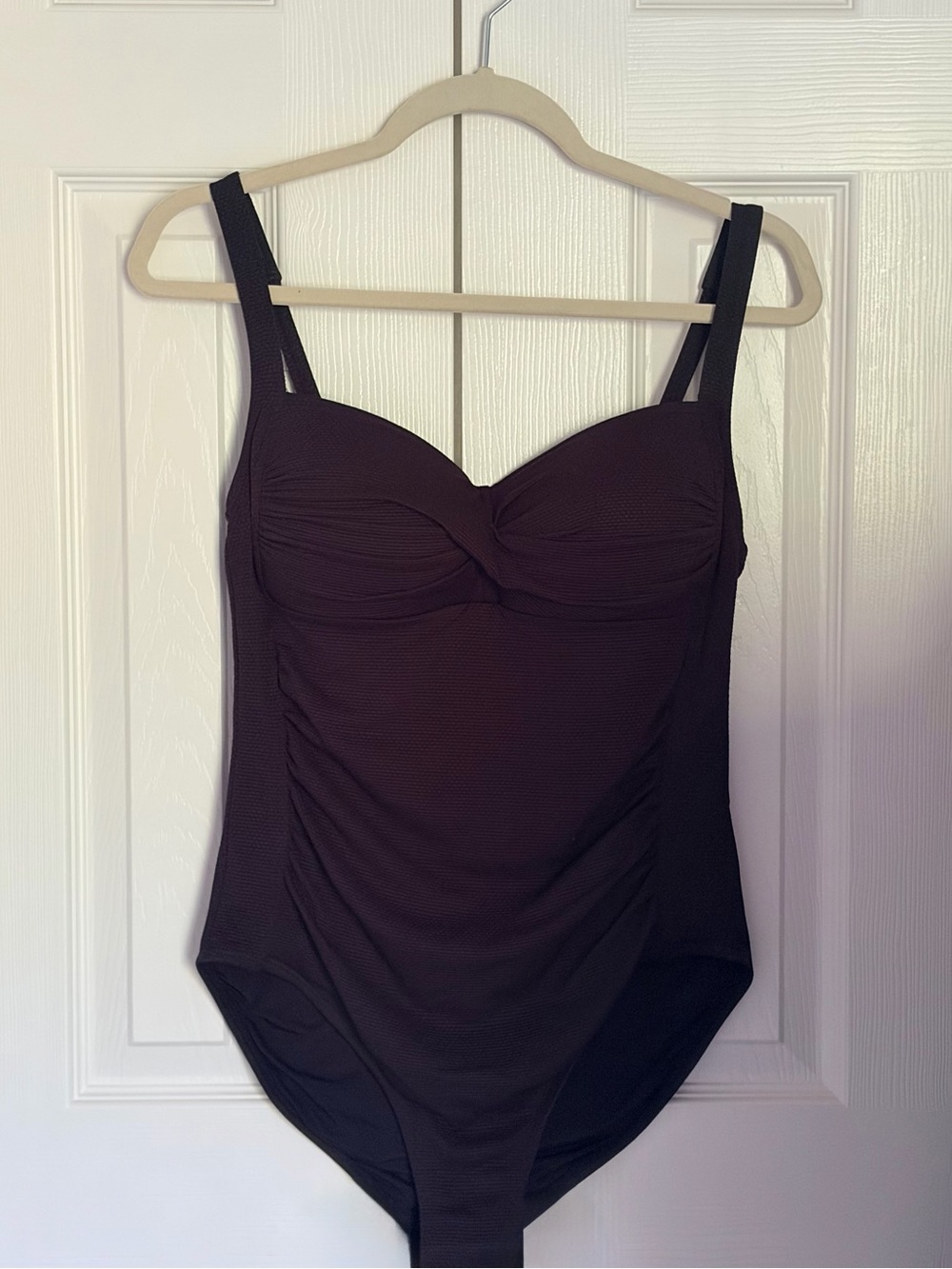 Nip/Tuck Black Bustier One-Piece Swimsuit size 10